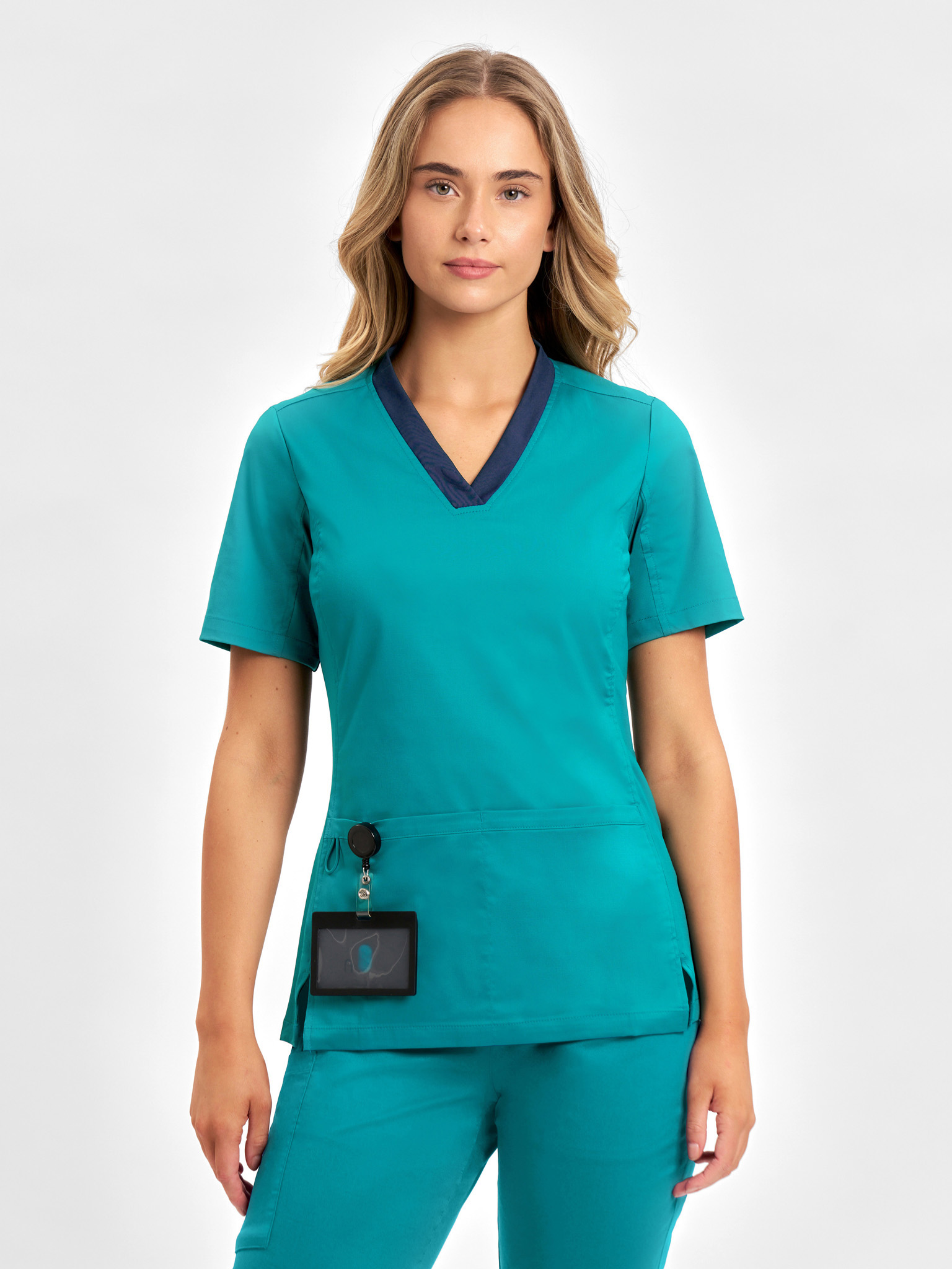 Inaura Riley Womens Stretch Scrub Top | CST043LS