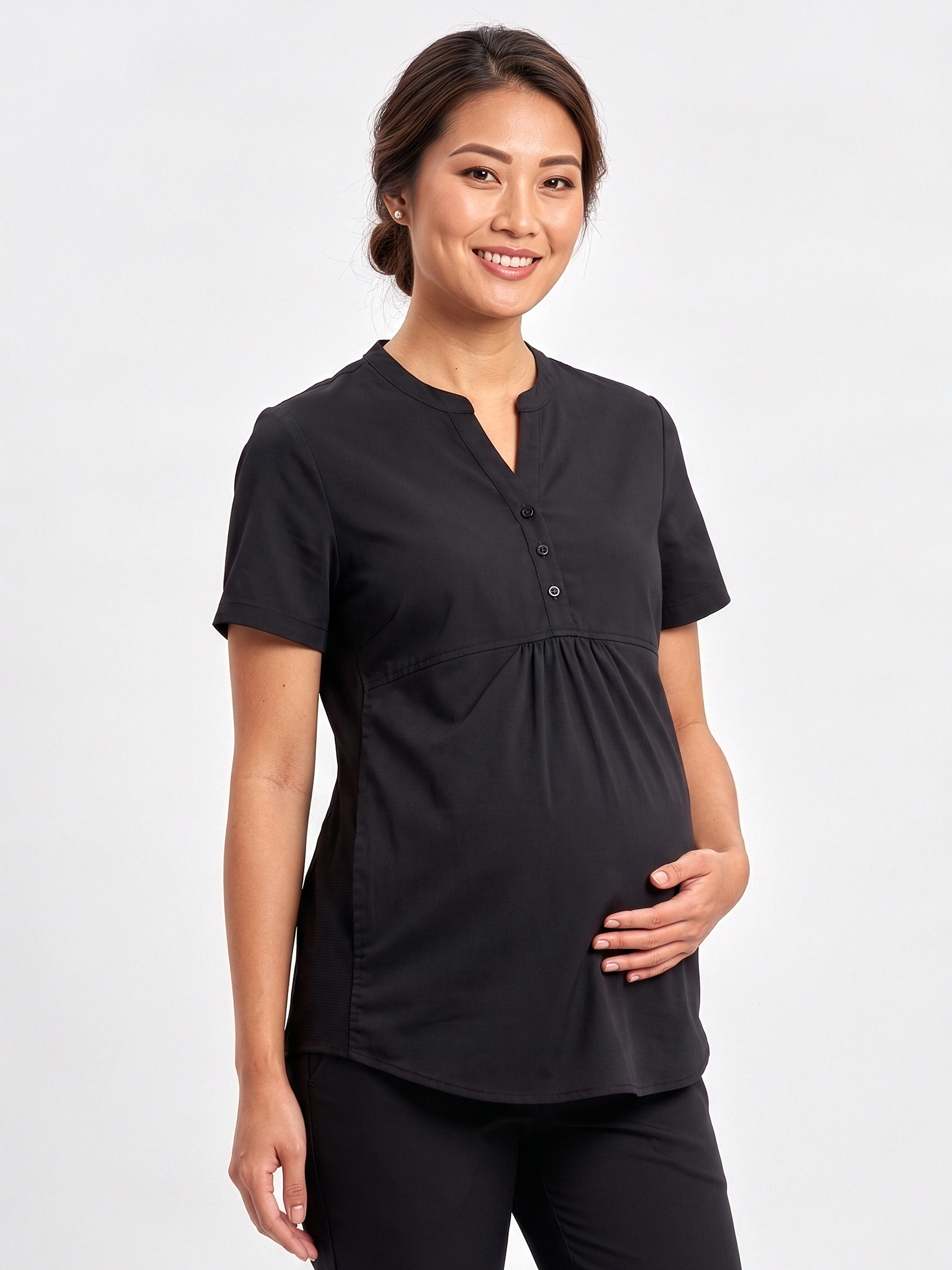 Inaura Rose Womens Tunic Scrub Top | CST243LS