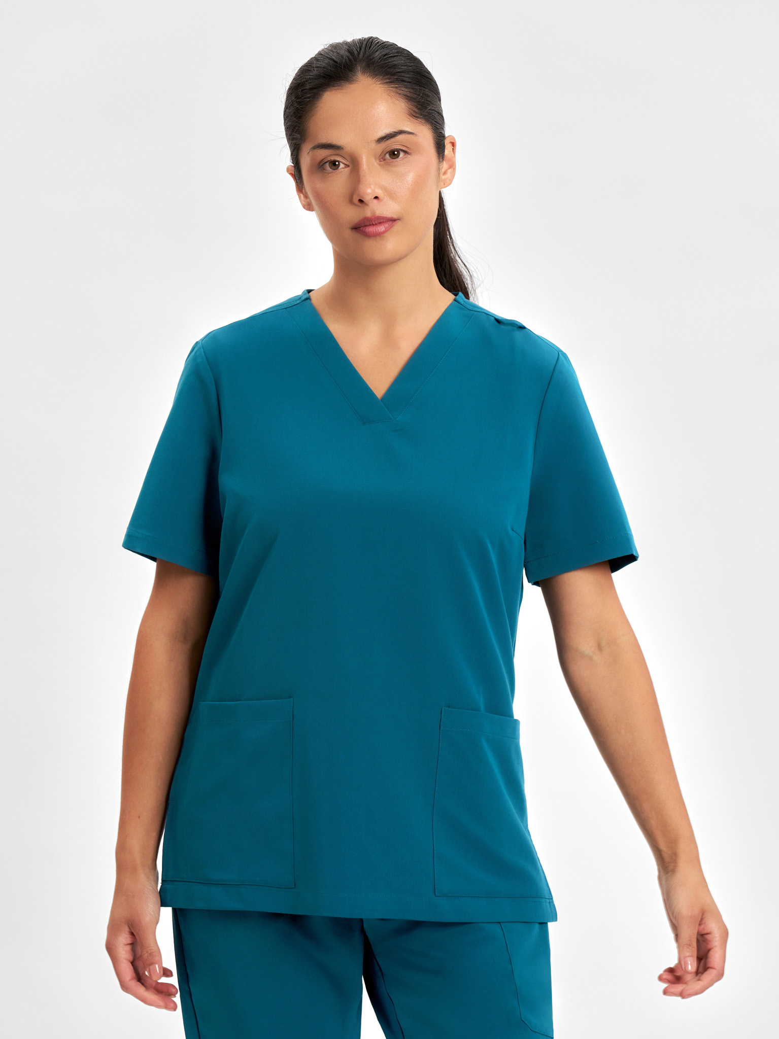 Inaura Pulse Womens V-Neck Scrub Top | CU543LS
