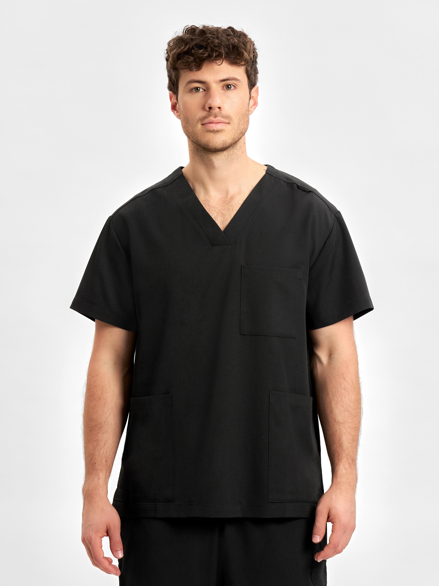 Inaura Pulse Unisex V-Neck Scrub Top | CU544US