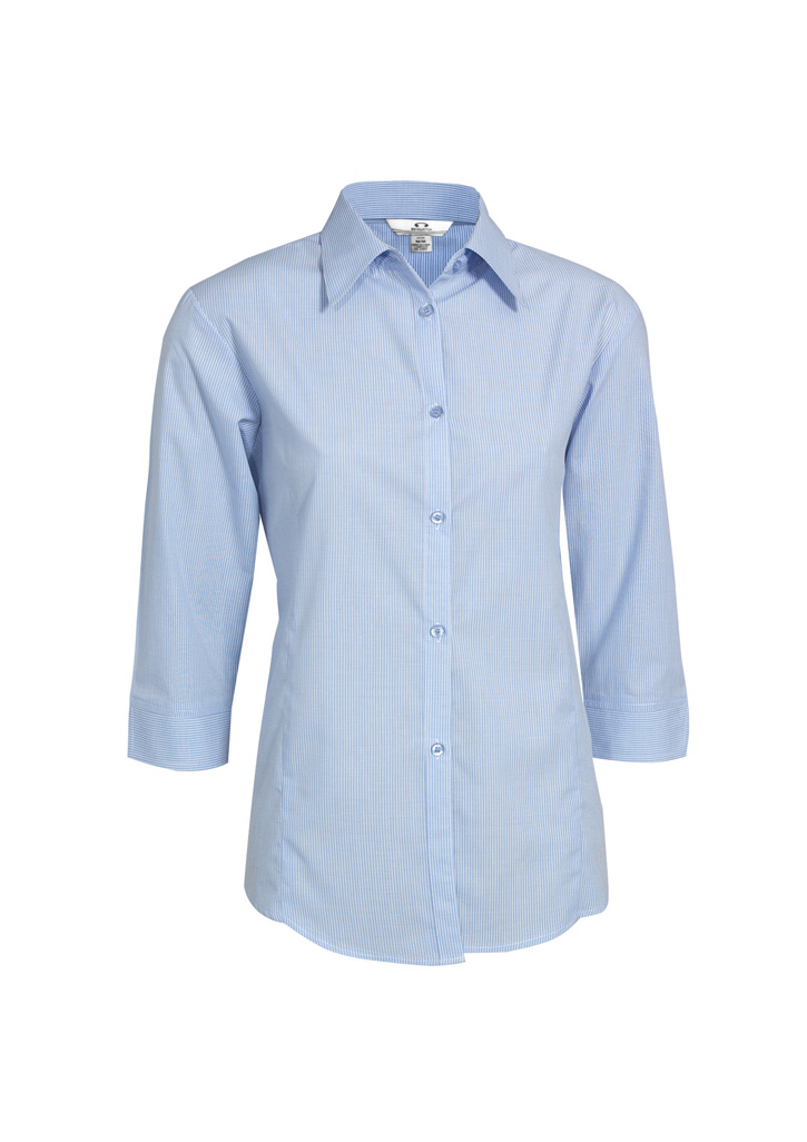 LB8200 - Ladies Micro Check 3/4 Sleeve Shirt