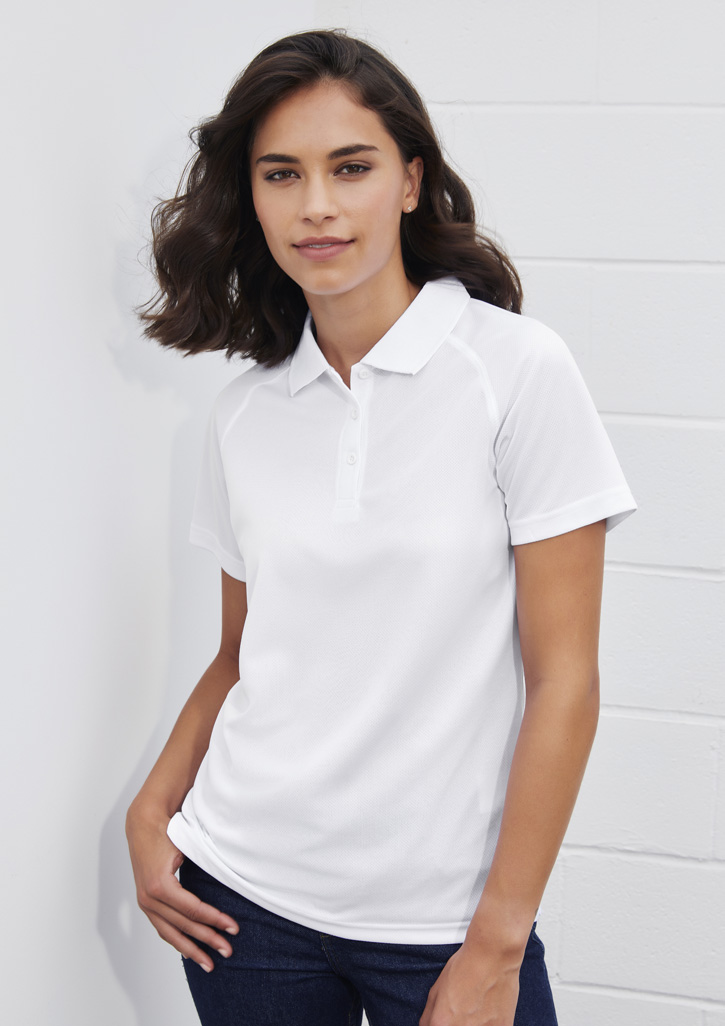 New Look short sleeve polo in white
