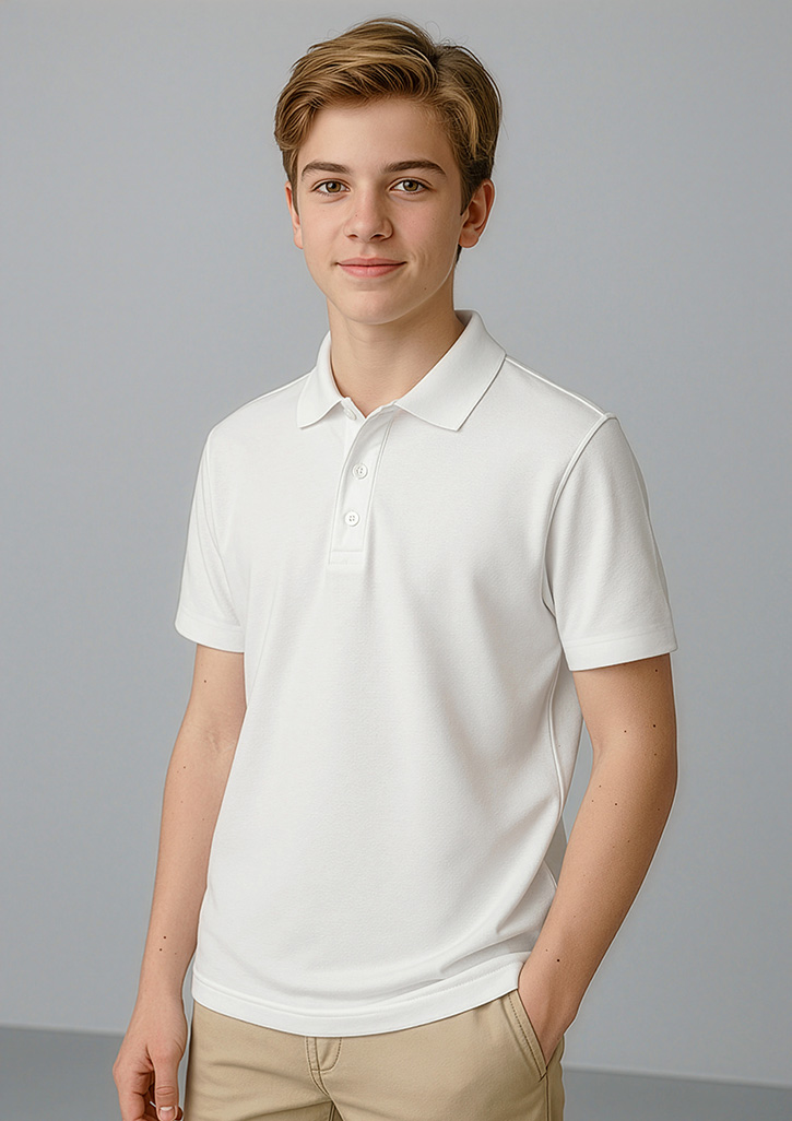 Kids Crew Short Sleeve Polo
