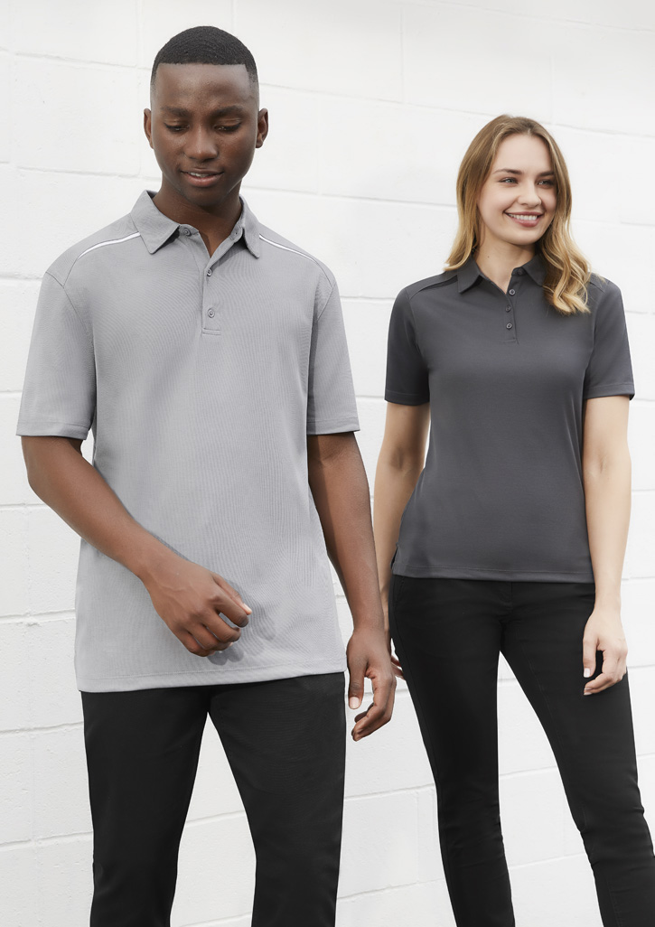 Black and grey outlet polo