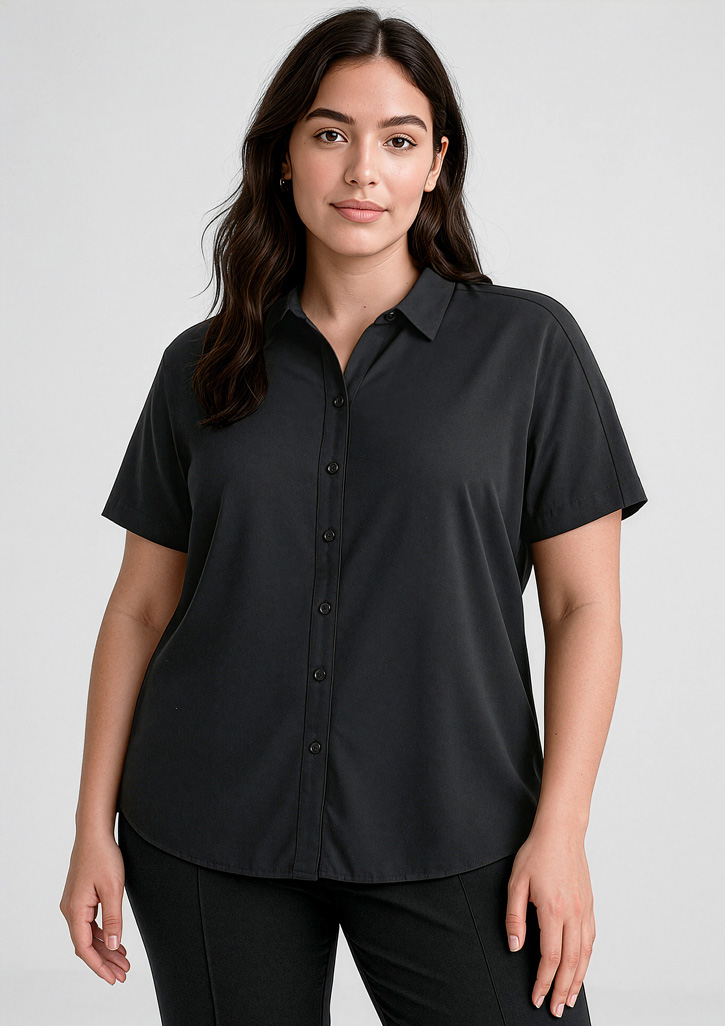 Womens Dahlia Short Sleeve Blouse