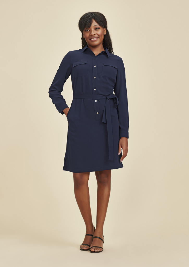 Navy shirt dress womens best sale