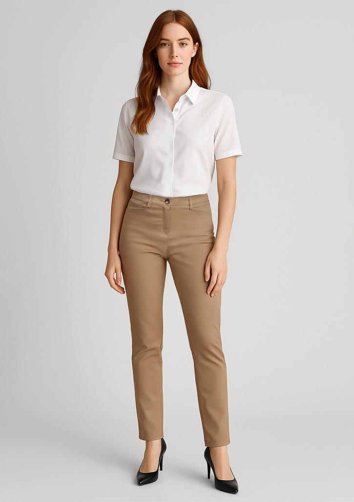 新品未使用 HIGH WAIST CHINO PANTS HIGH WAIST CHINO PANTS WITH DETAIL
