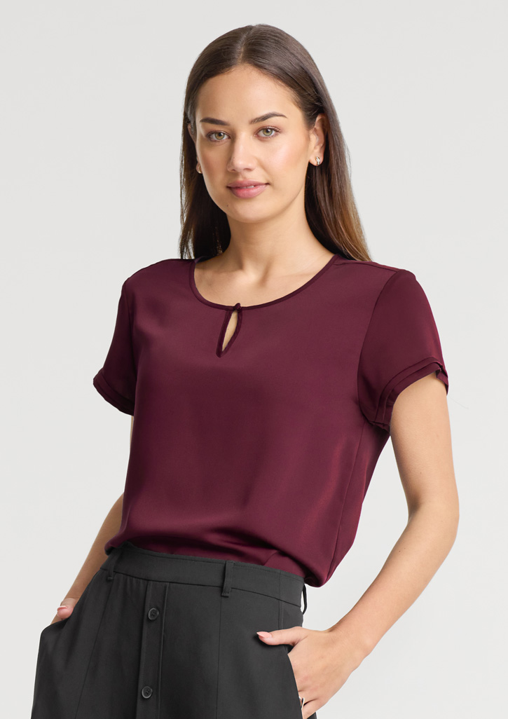 Womens Evelyn Short Sleeve Blouse