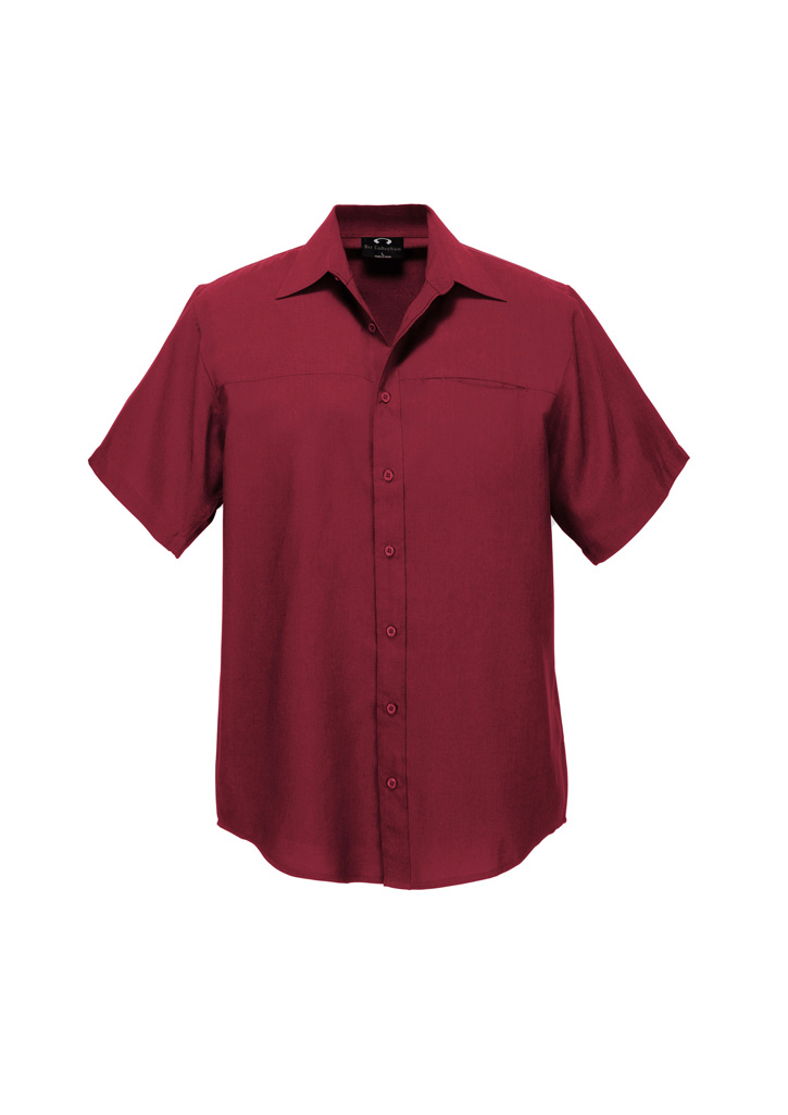 Mens Plain Oasis Short Sleeve Shirt SH3603 | Biz Collection AU