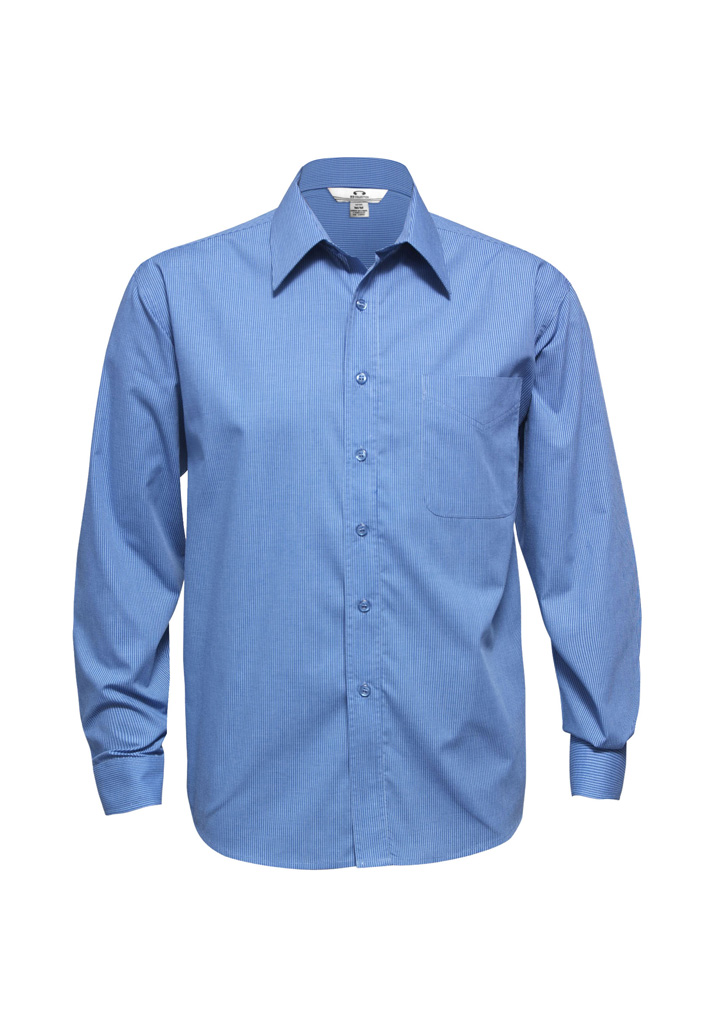 SH816 - Mens Micro Check Long Sleeve Shirt