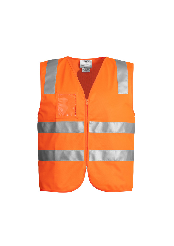 SULWZM High Visibility Reflective Vest with Sweat Absorbed Collar,  Fashionable Safety Vests with Fully Closure Zipper (Yellow & Black),X-Large  