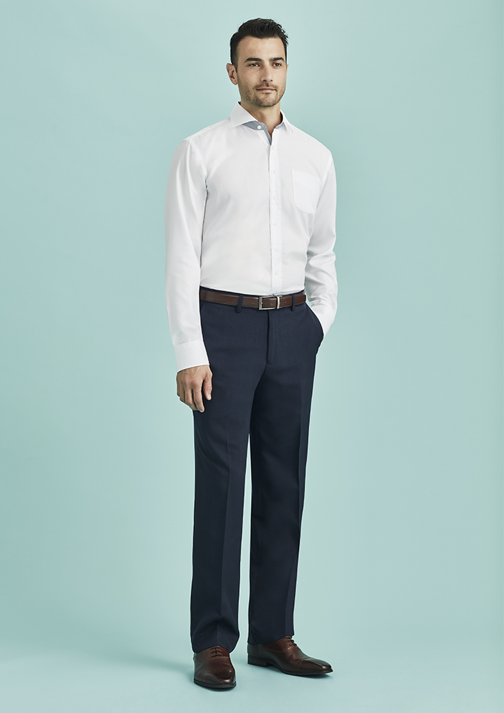 Buy ManQ Charcoal Slim Fit Flat Front Trousers for Mens Online  Tata CLiQ
