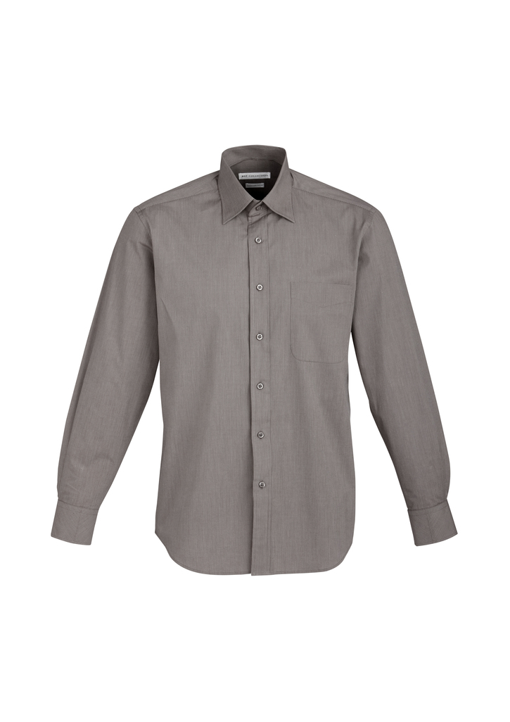 S122ML - Mens Chevron Long Sleeve Shirt