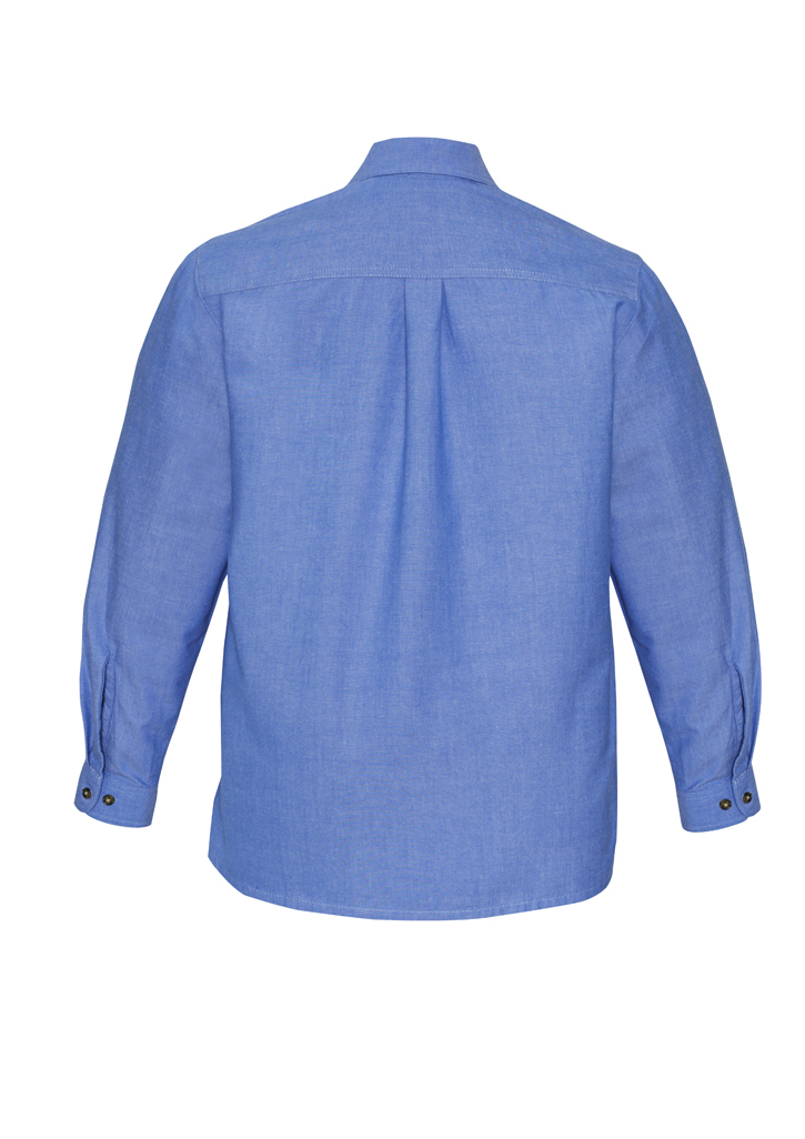 SH112 - Mens Wrinkle Free Chambray Long Sleeve Shirt