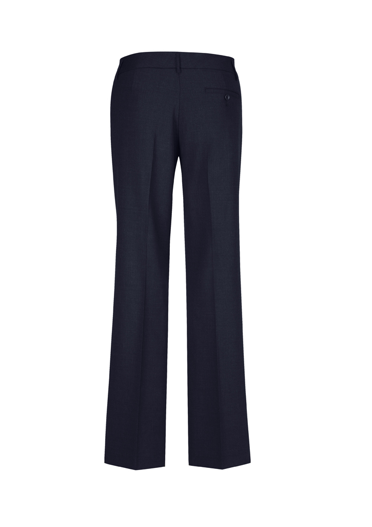 Buy Women Navy Solid Formal Regular Fit Trousers Online - 654951