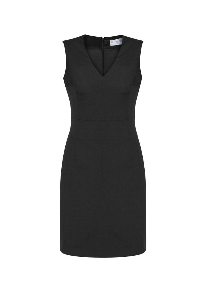 Cool Stretch Womens Sleeveless V Neck Dress